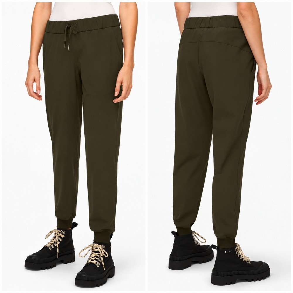 Lululemon On the Fly Jogger Pants Luxtreme Size 4 Dark Olive Athletic Travel